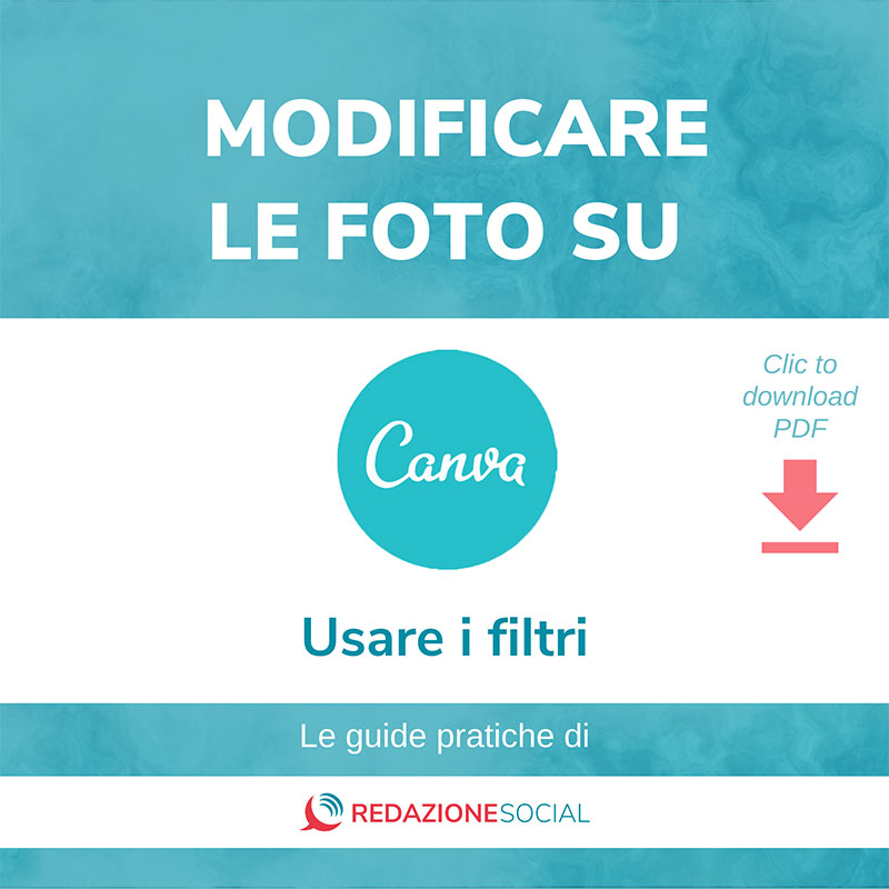01 Copertina applicare filtri alle foto in Canva