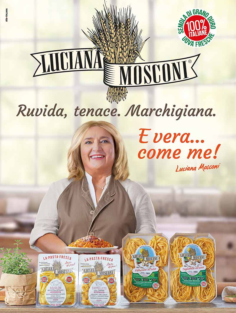 Luciana Mosconi pubblicità 2022